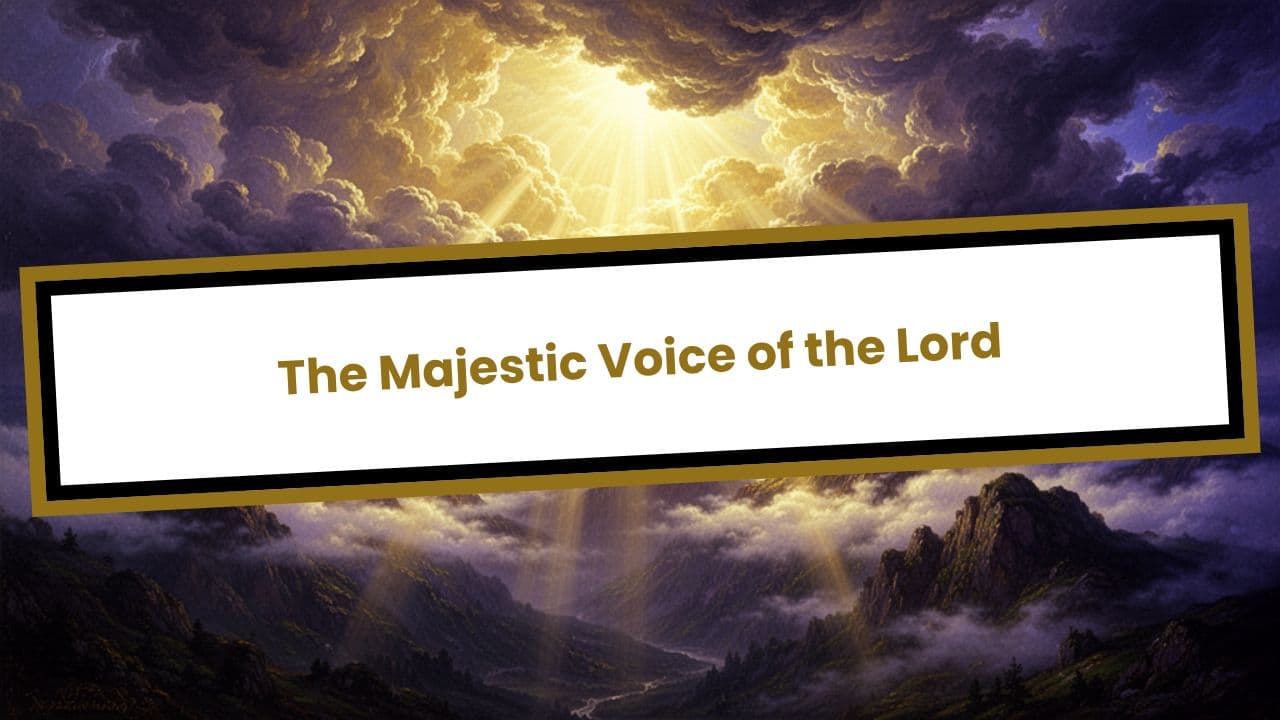 Psalm 29: 1-4 The Majestic Voice of the Lord