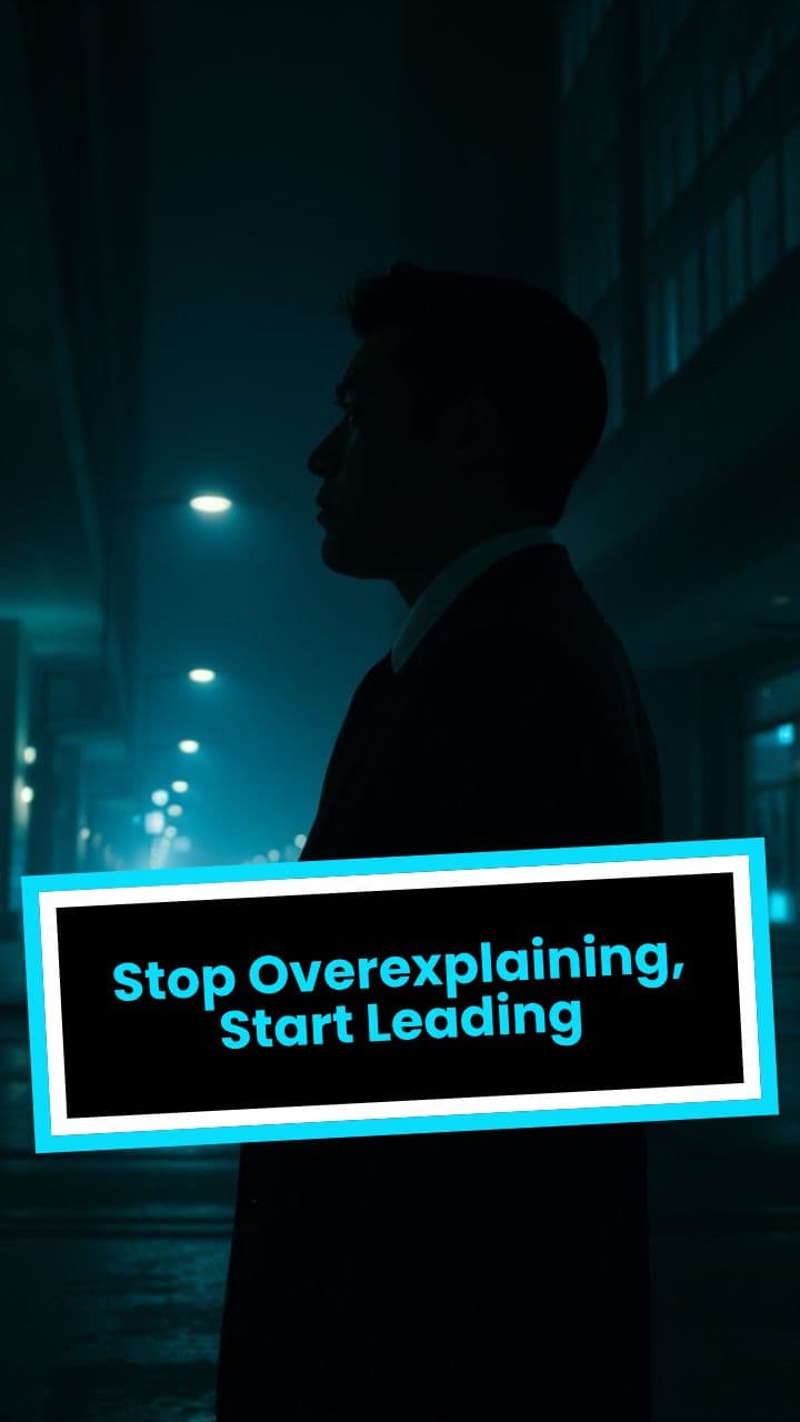 Stop Overexplaining, Start Leading