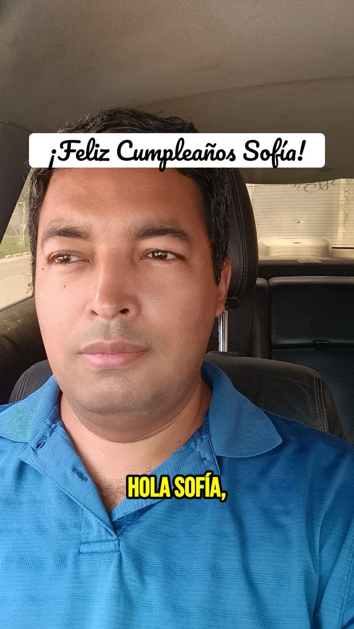 Mensaje de Cumpleaños para Sofía