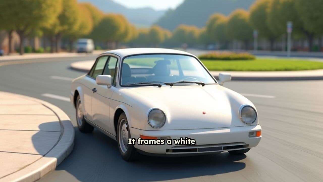 Car Launches Off Roundabout After Impact