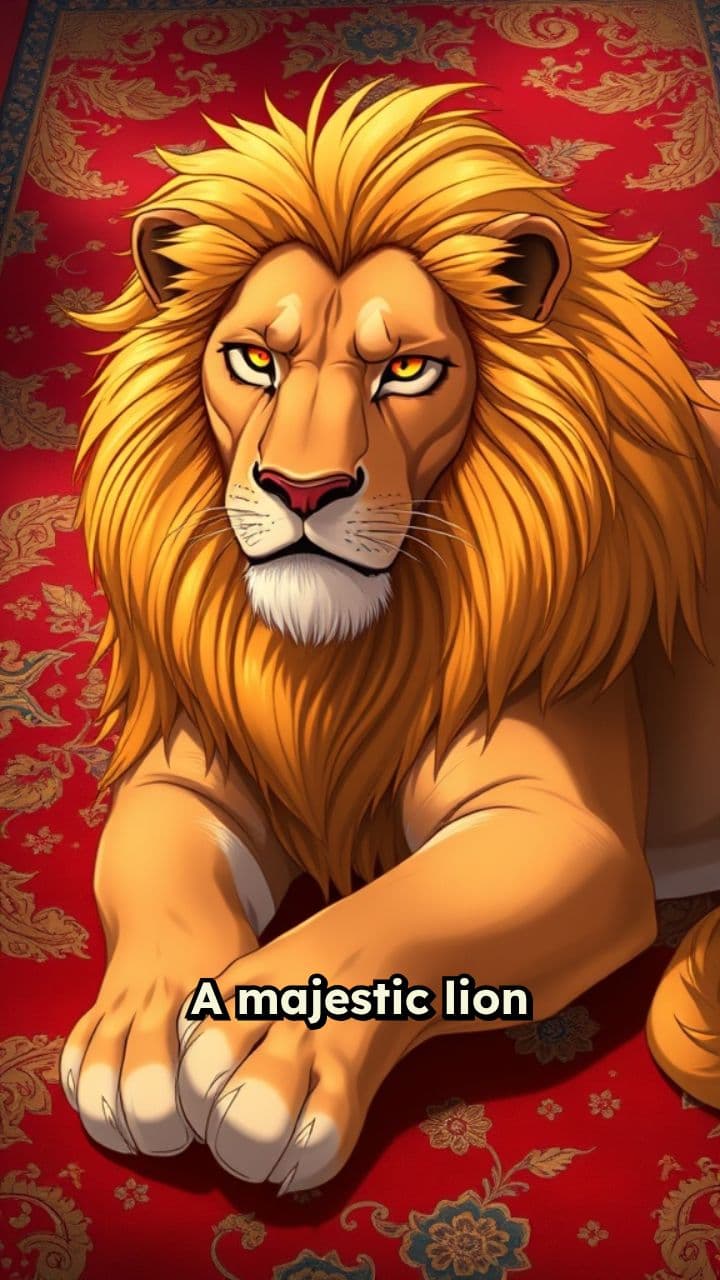 Лев на персидском ковре