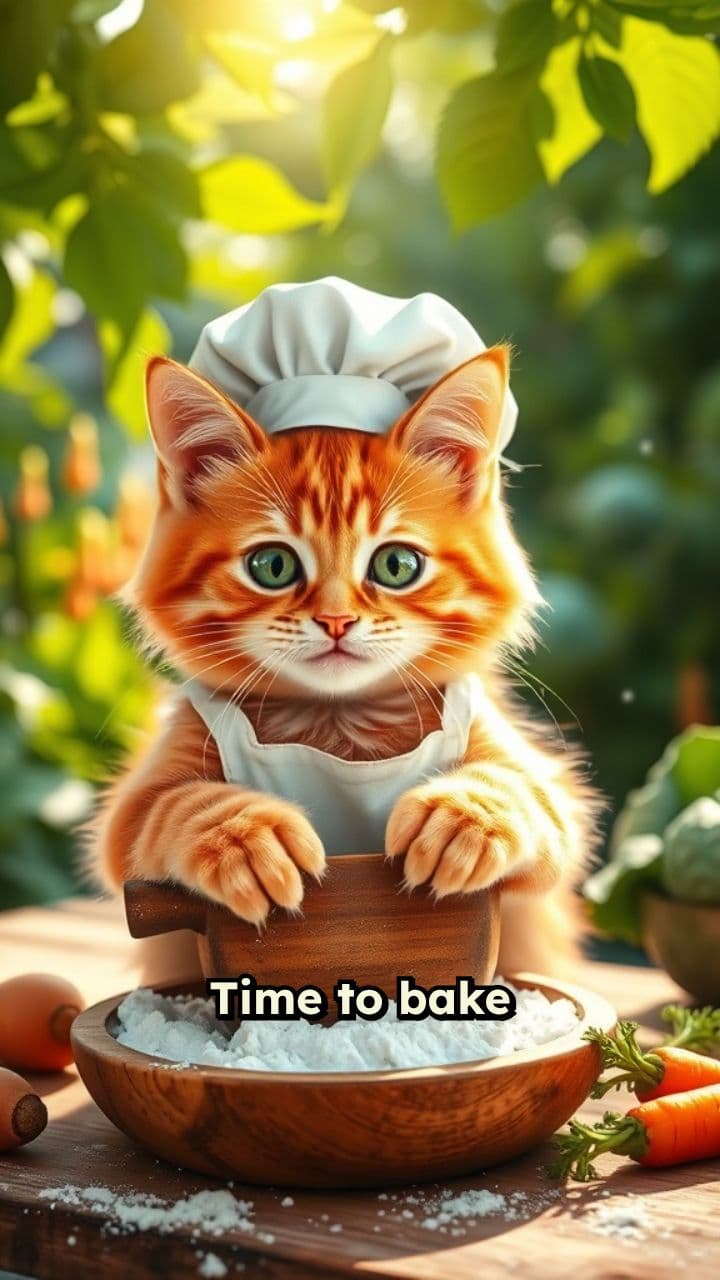 The Purrfect Garden Cake