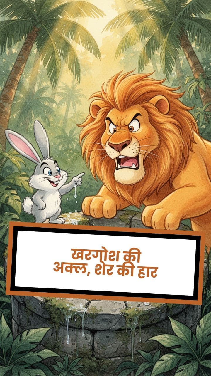 खरगोश की अक्ल, शेर की हार