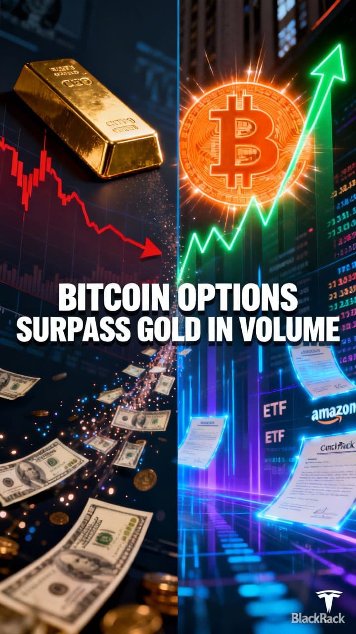 Bitcoin Options Surpass Gold in Volume