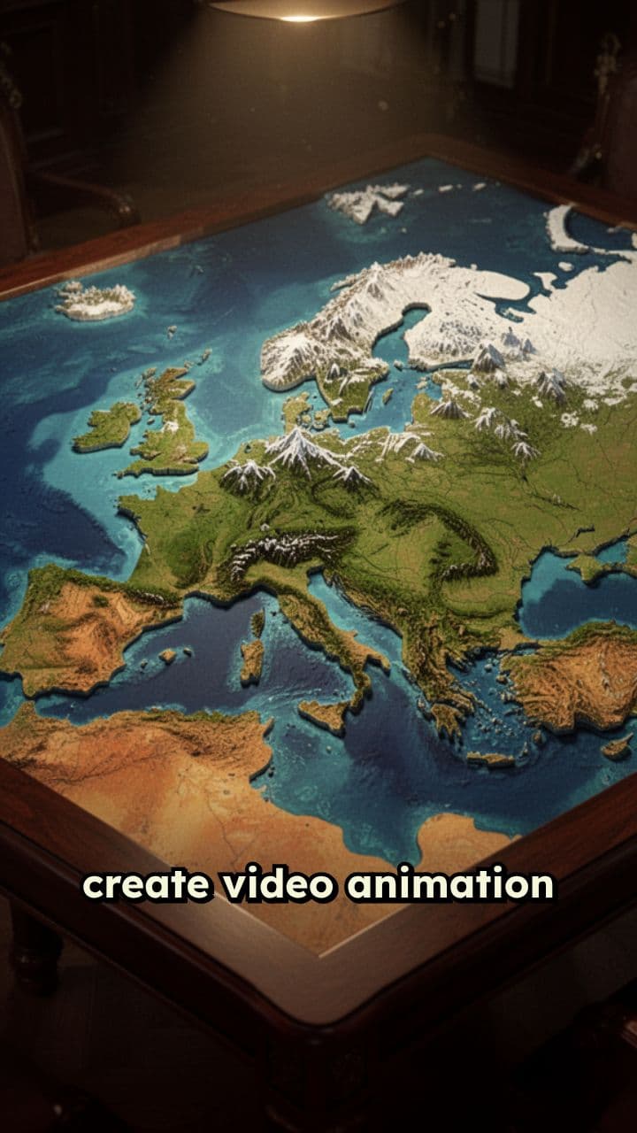 Zoom into France Map Highlight