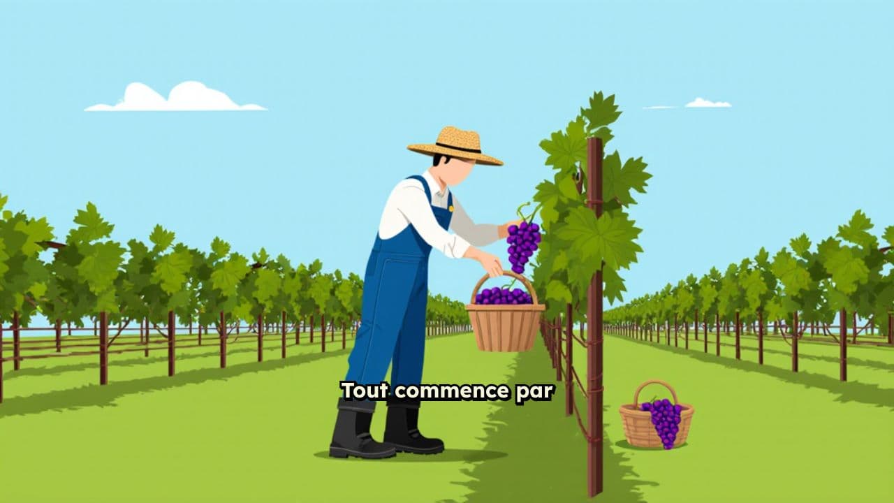 Cheminement d'une fabrication d'alcool