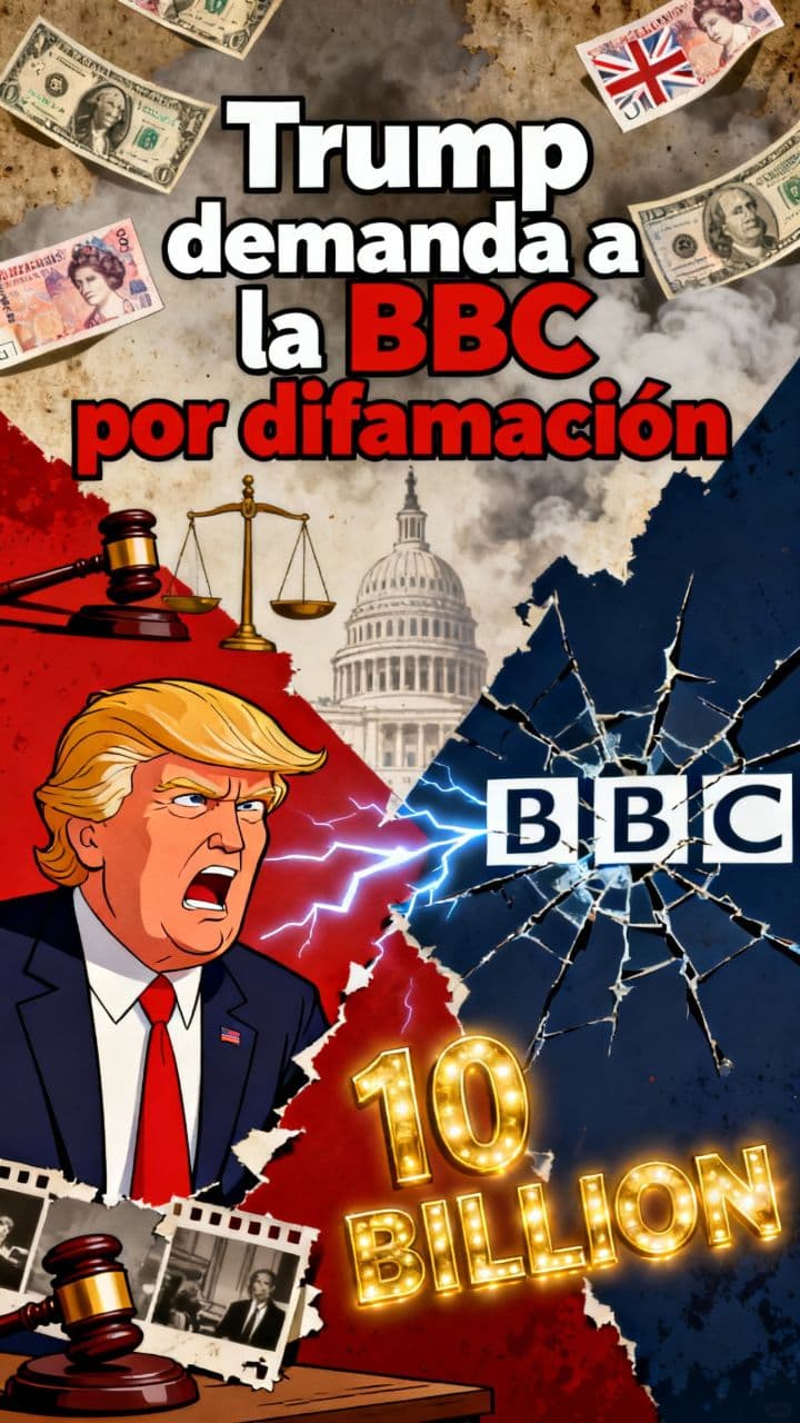 Trump demanda a la BBC por difamación