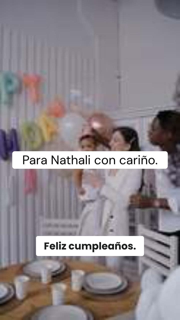 Feliz Cumpleaños Nathali