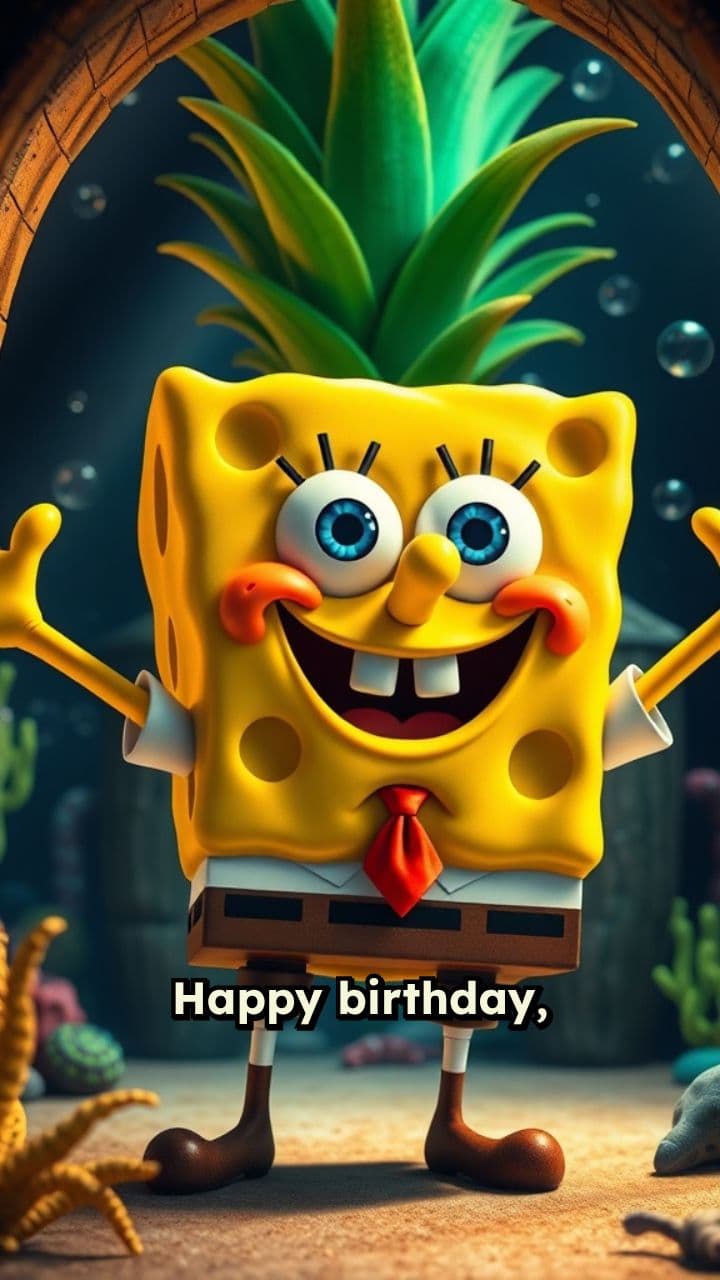 SpongeBob's Birthday Message for Kingston