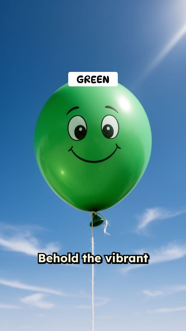 The Playful Journey of Green and Orange