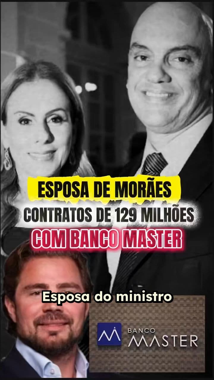 Contrato milionário da esposa de Moraes