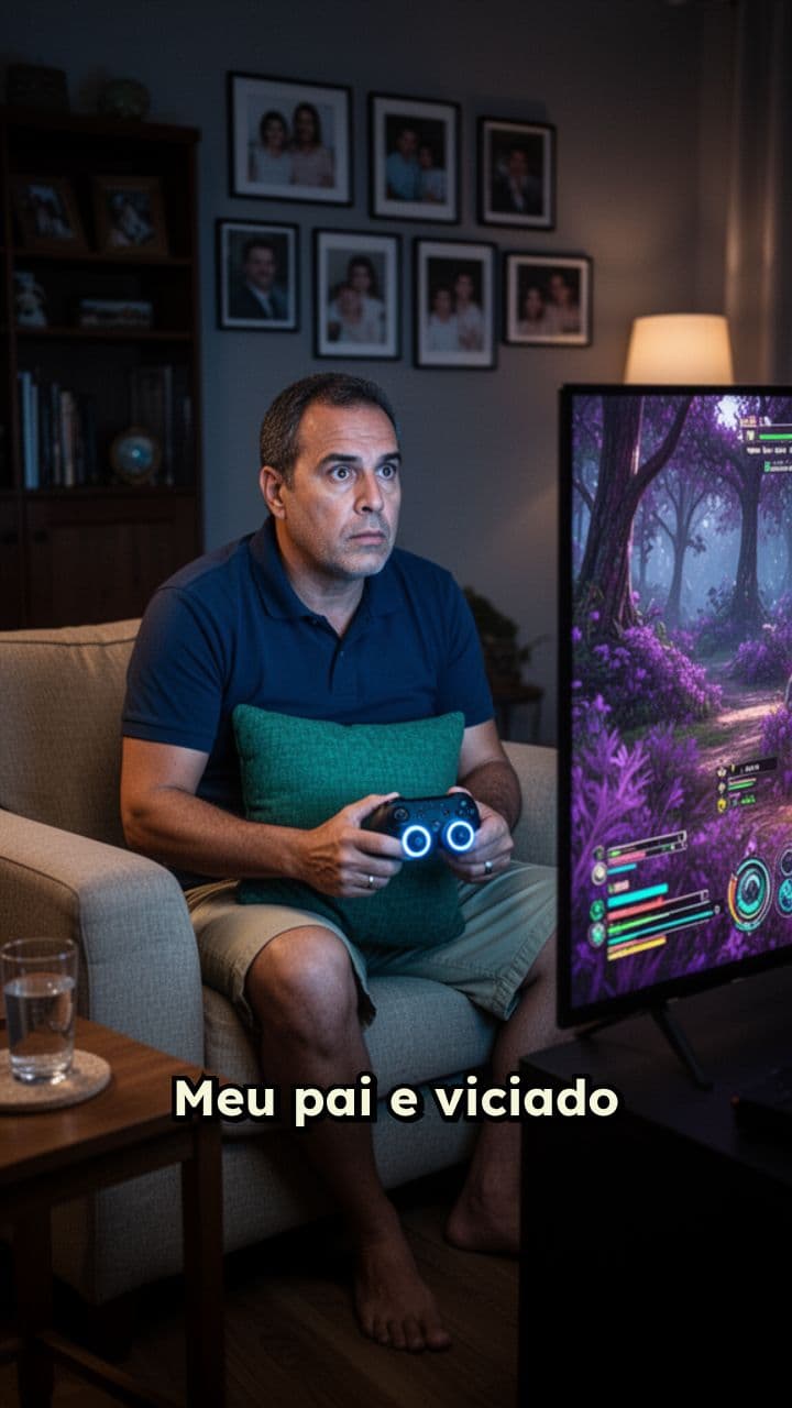 Meu pai viciado em jogos