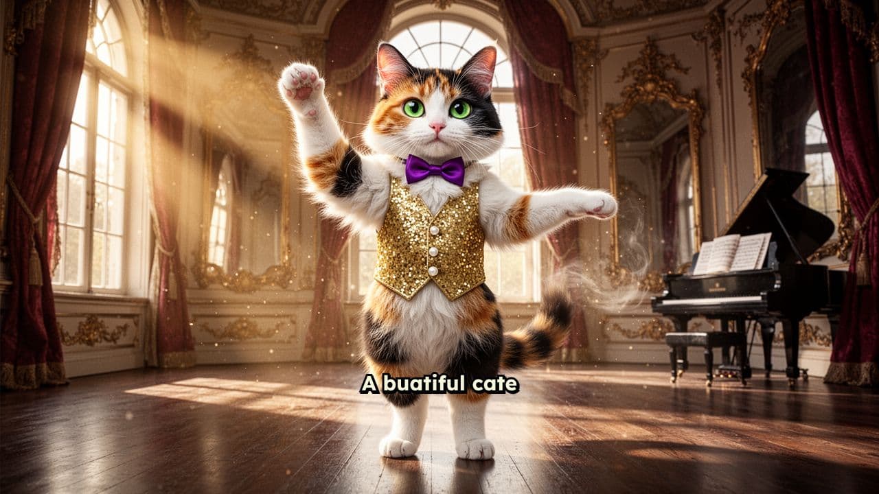 Beautiful Cat Dancing Like a Human