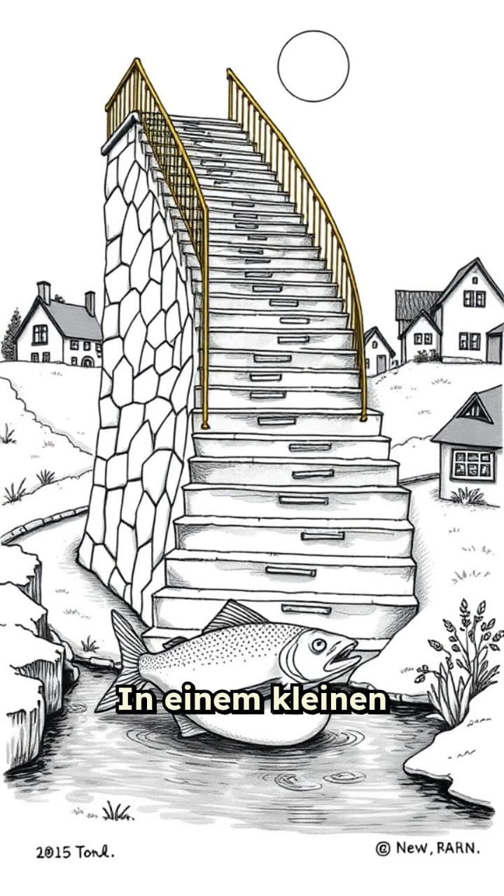 4-Millionen-Euro-Fischtreppe im Dorf Dobbin-Linstow