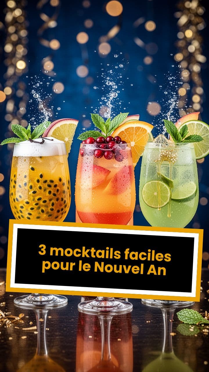 3 mocktails faciles pour le Nouvel An