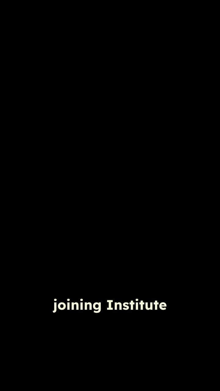 Joining an Institute