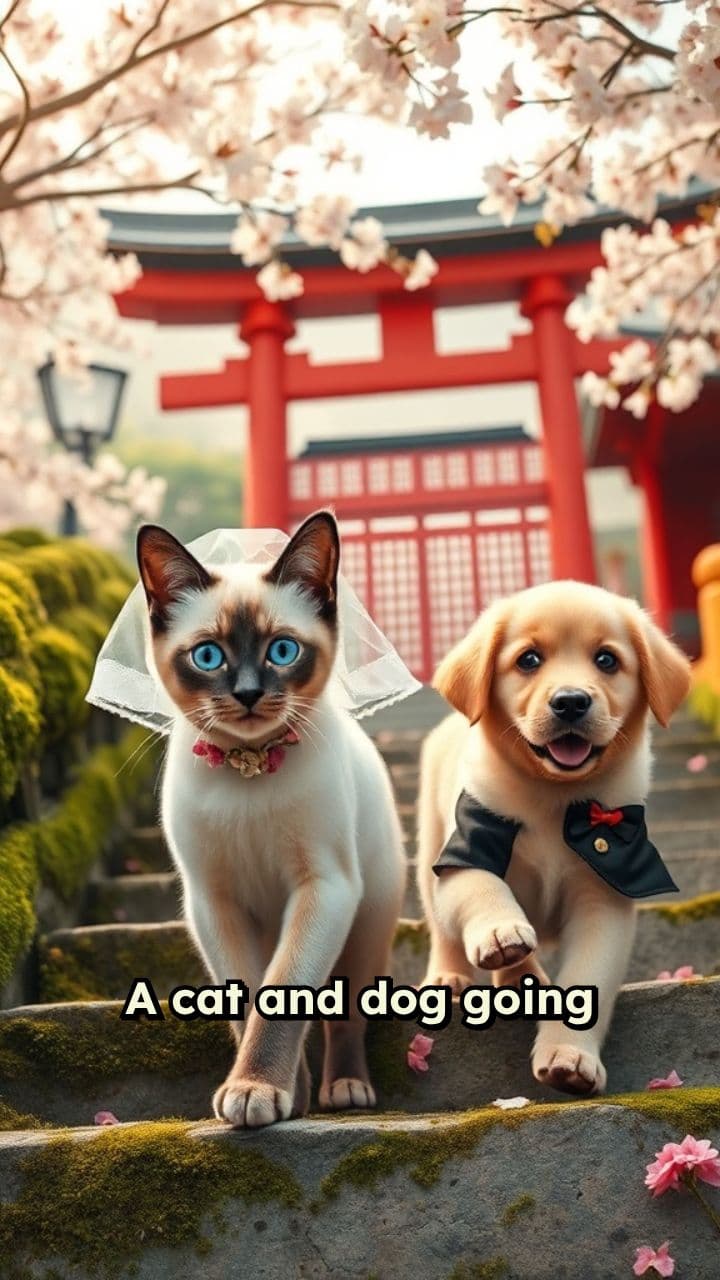 Furry Love: Cat and Dog Wedding