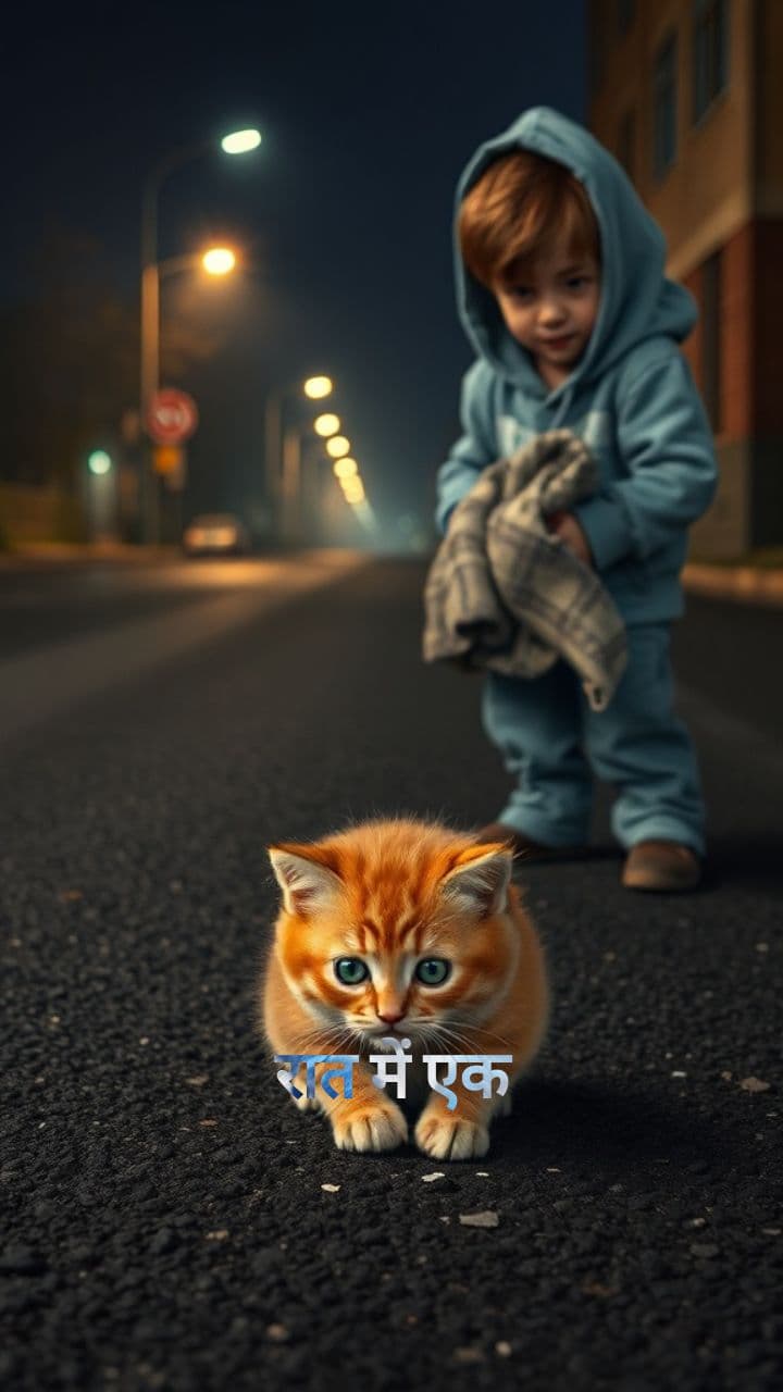 बिल्ली और बच्चा