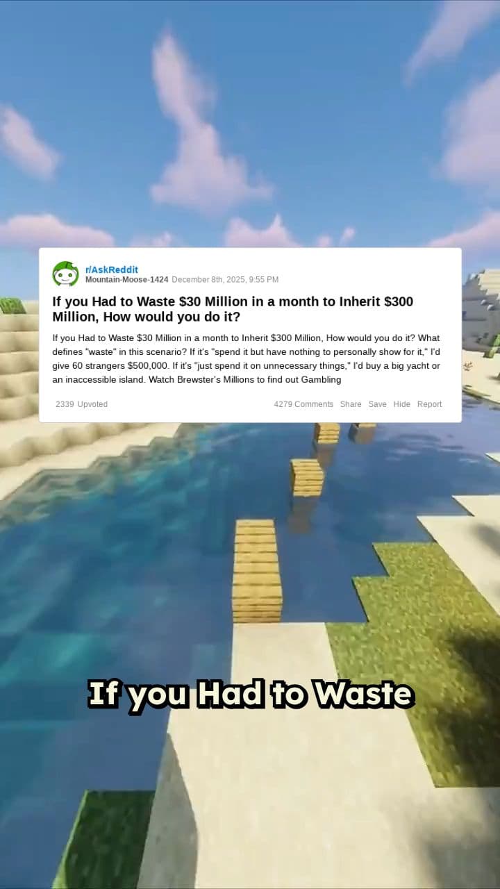 Wasting Money to Inherit Wealth