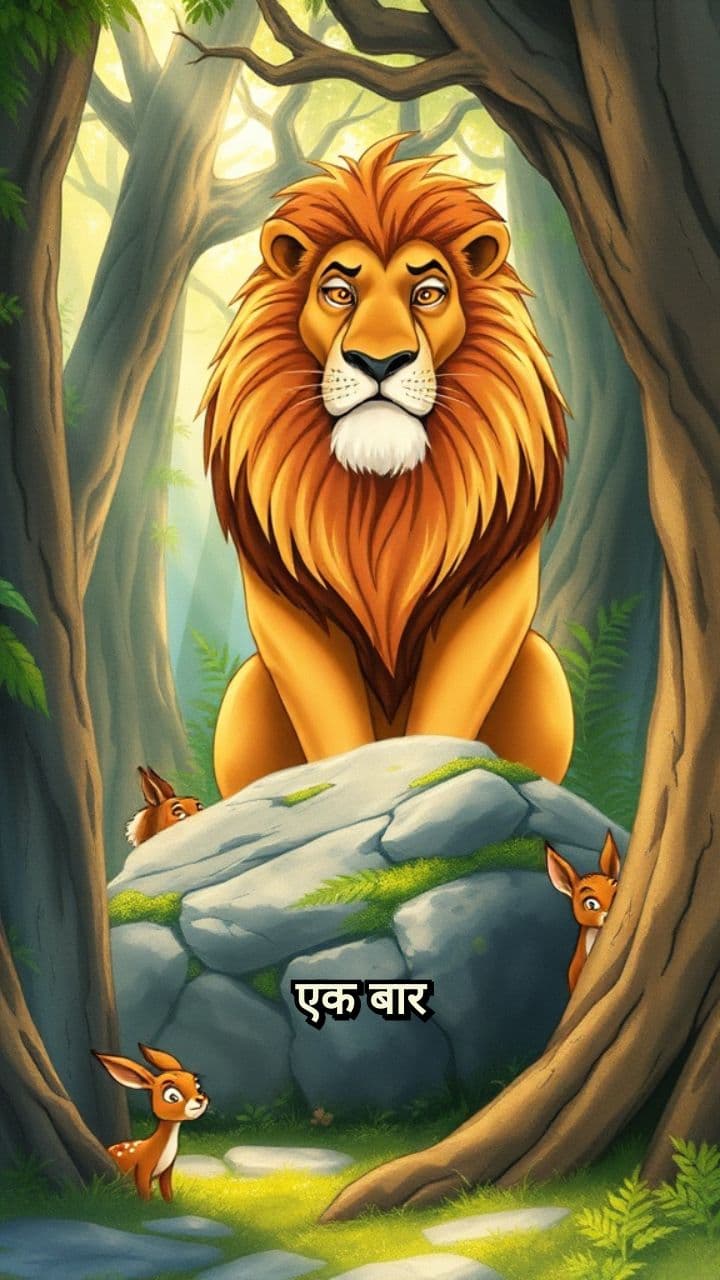 जंगल का डरावना शेर