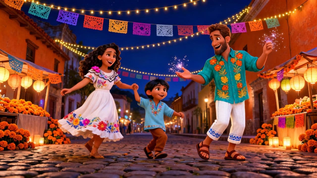 Street Party Dancing in Mexico