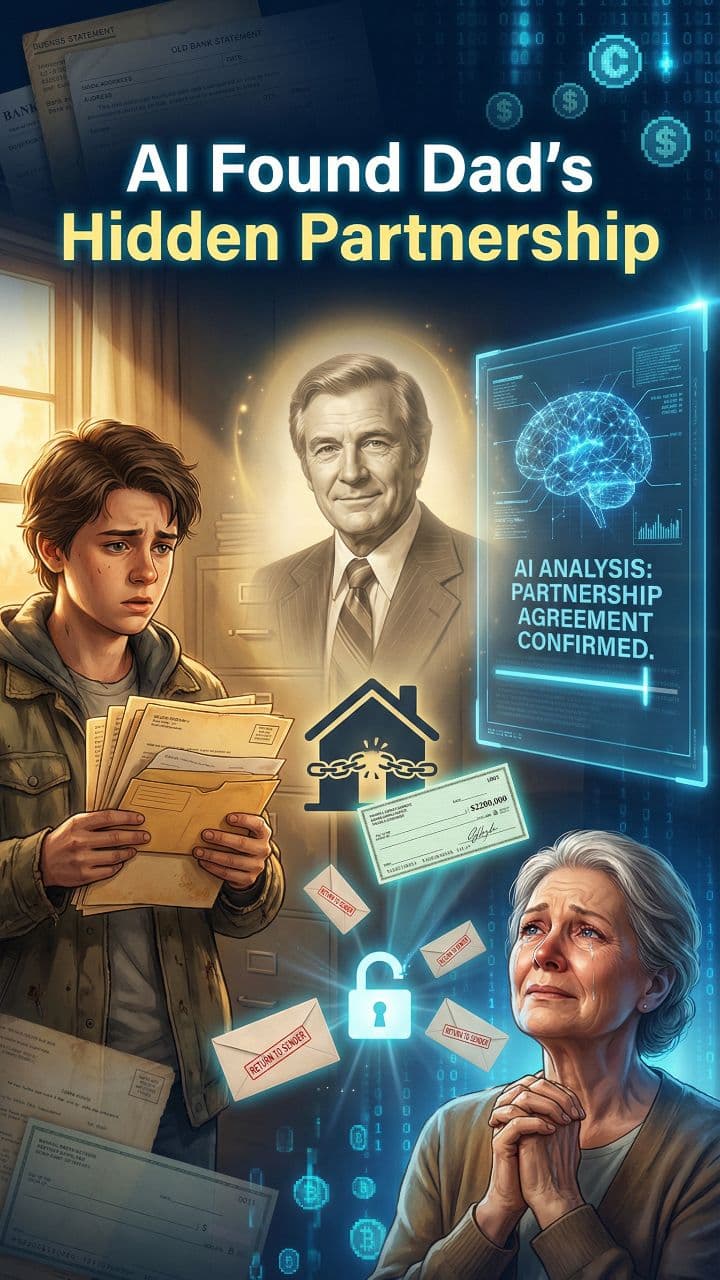 AI Found Dad’s Hidden Partnership