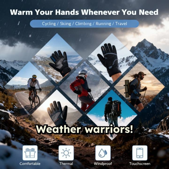 Touchscreen Waterproof Gloves for Any Storm