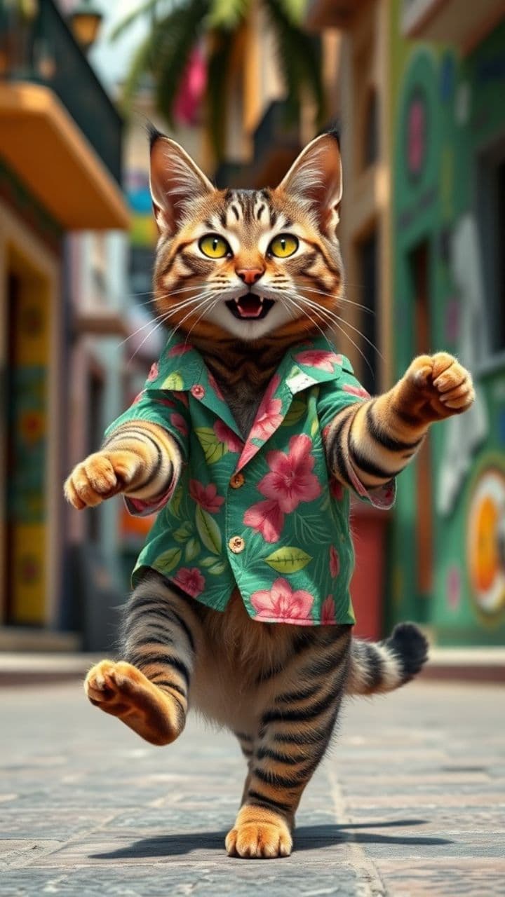 Dancing Samba Tabby