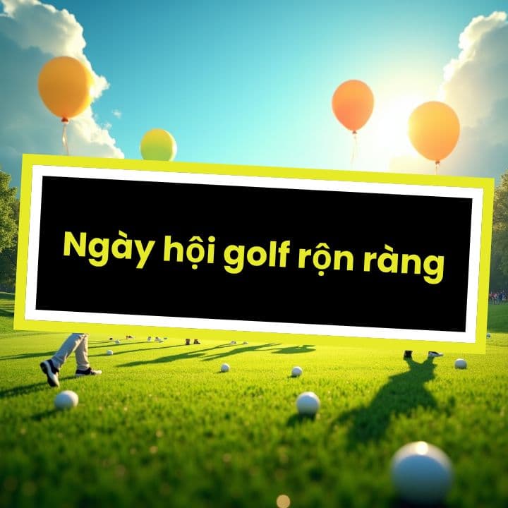 Ngày hội golf rộn ràng