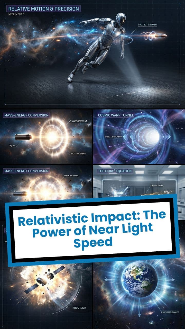 Relativistic Impact: The Power of Near Light Speed