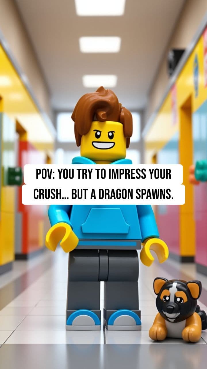 Outrunning a Dragon in Roblox High School