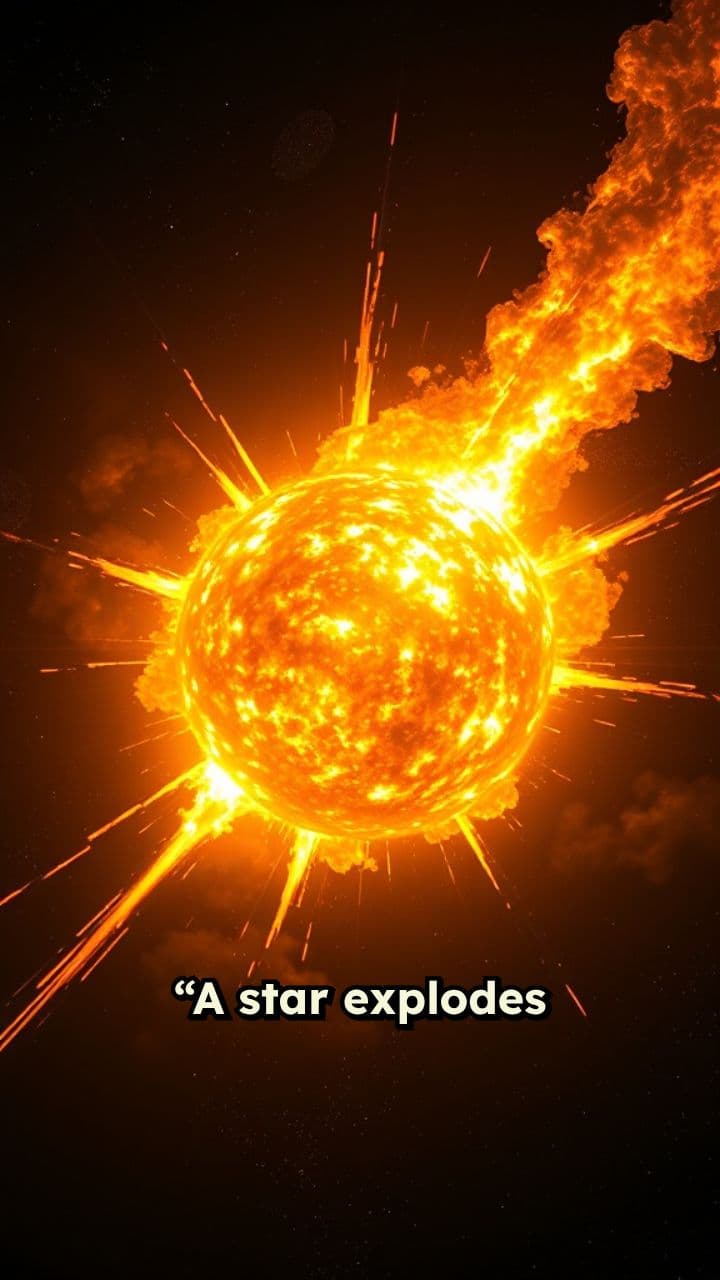 Celestial Fireworks: A Star's Explosion