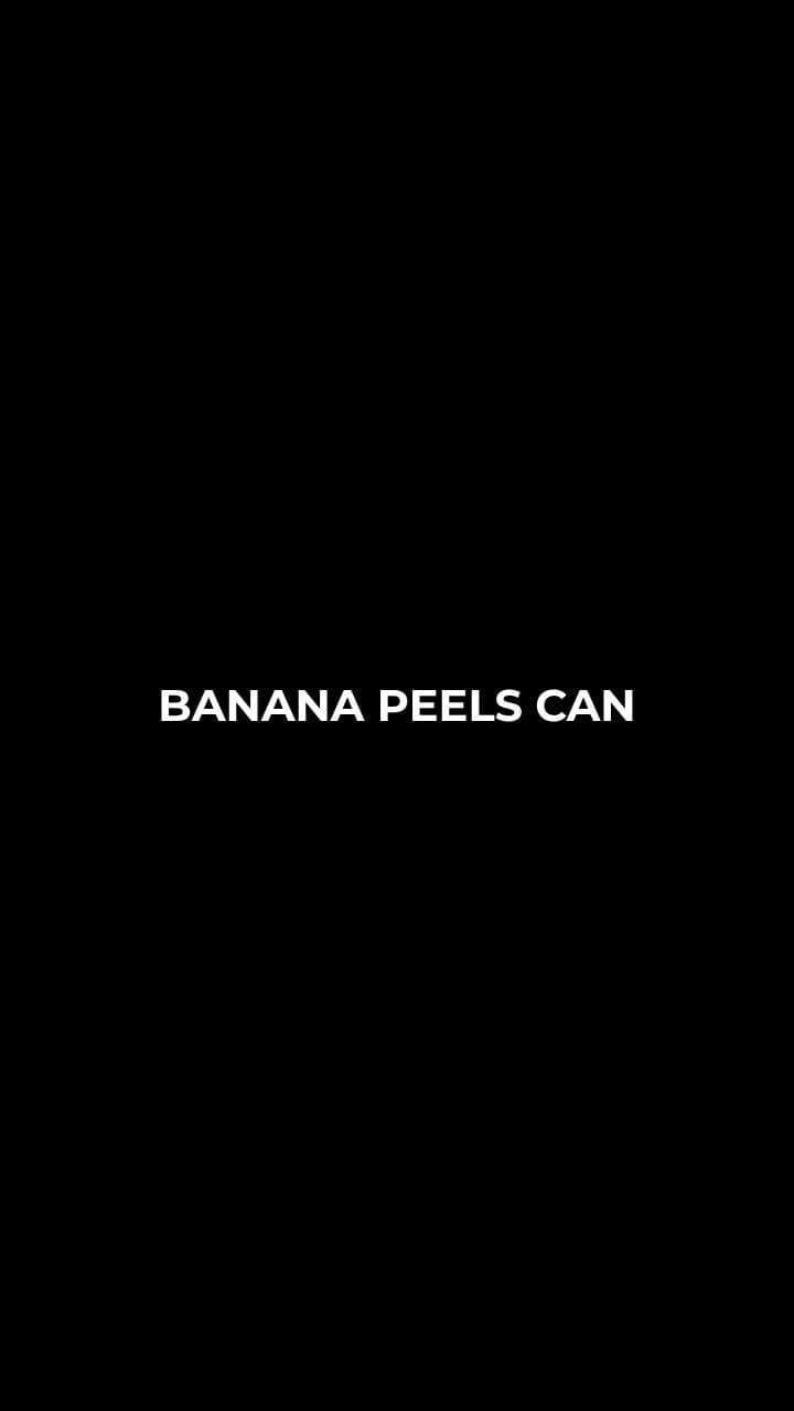 Banana Peels as a Repair Hack