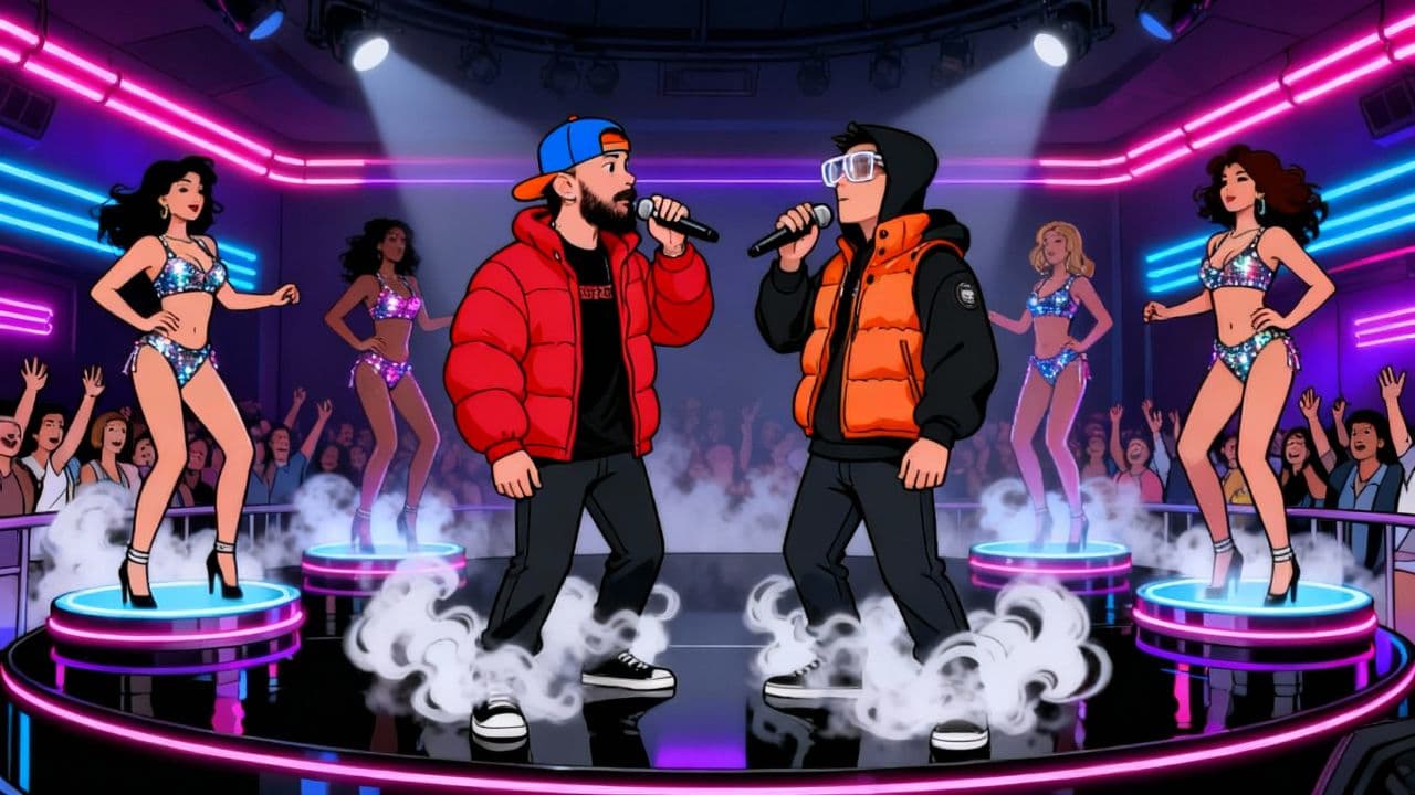 Champagne Freestyle Strip Club Show