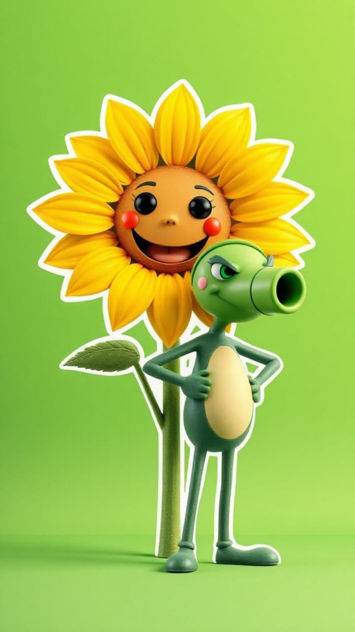 Cortando Personagens de Plants vs. Zombies