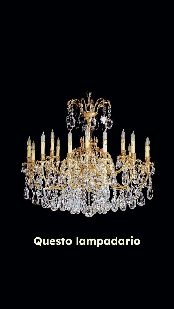 Lampadari costosi e scelte di vita