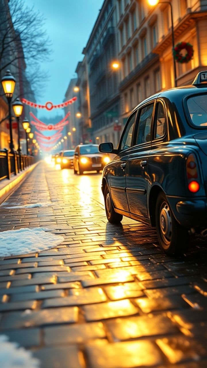 Christmas in London Cabs