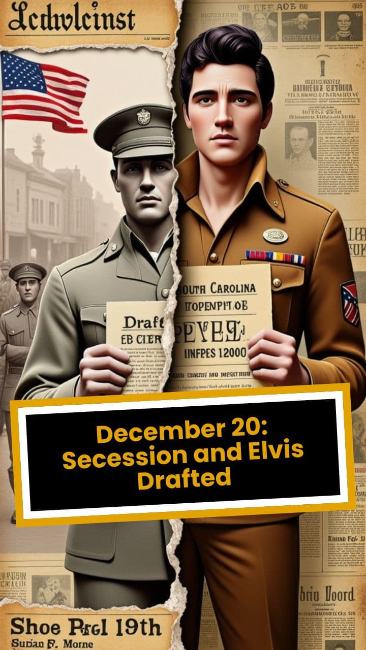 December 20: Secession and Elvis Drafted
