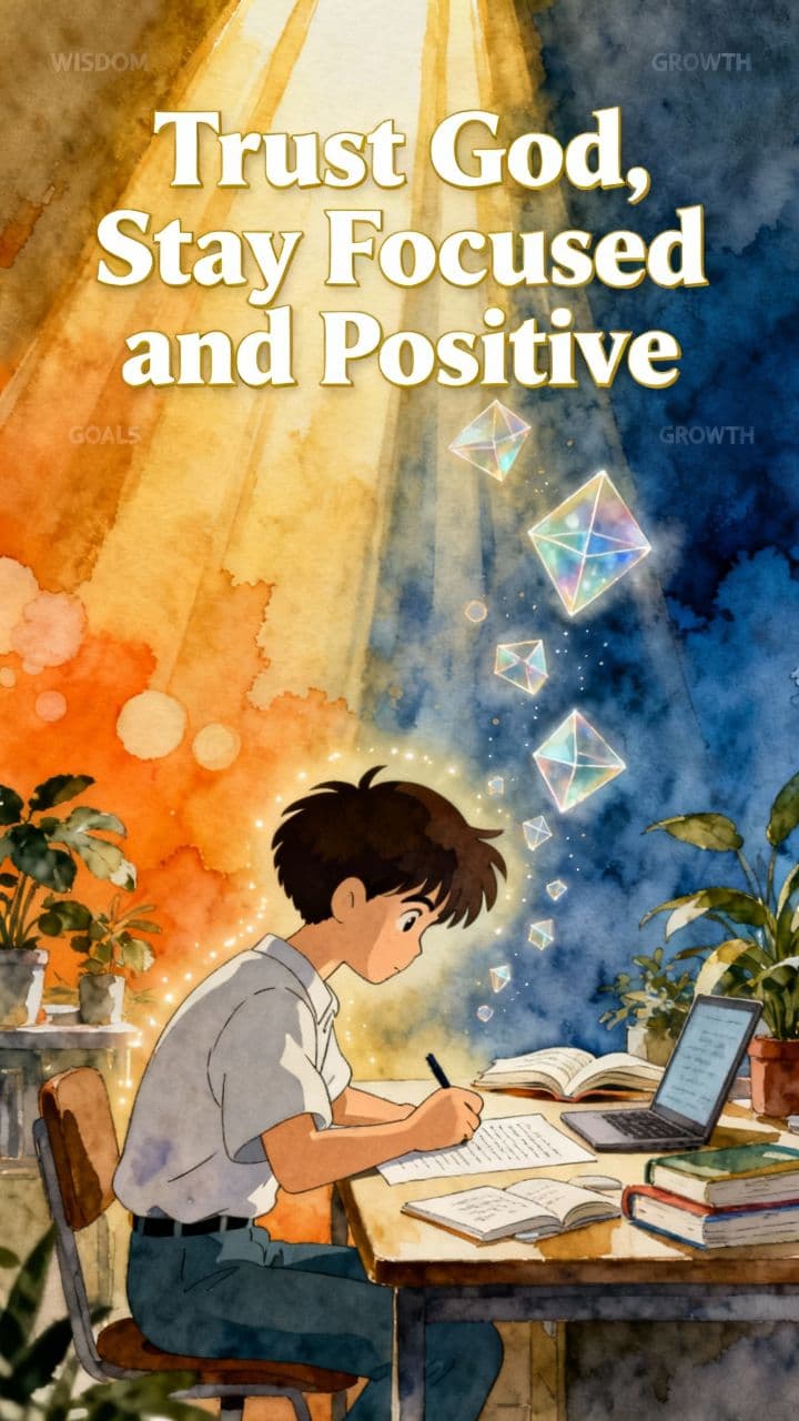 Trust God, Stay Focused and Positive