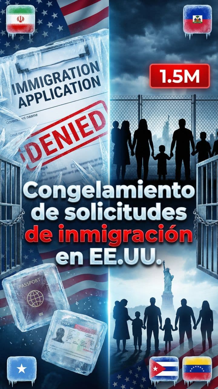 Congelamiento de solicitudes de inmigración en EE.UU.