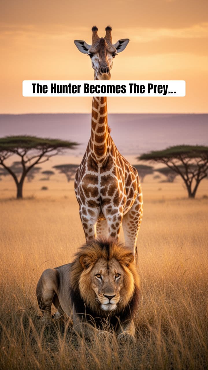 Giraffe vs Lion: The Ultimate Counter-Attack