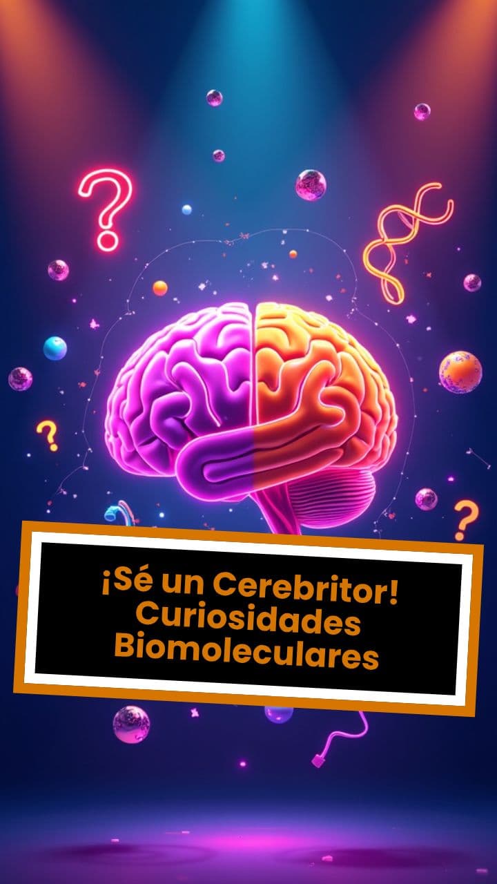 Quizz 🧠❓¡Sé un Cerebritor! Curiosidades Biomoleculares