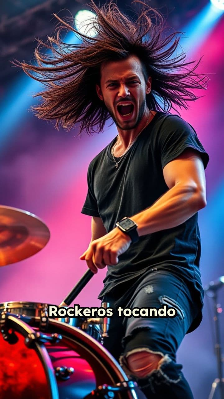 Concierto de Rock enérgico y emocionante