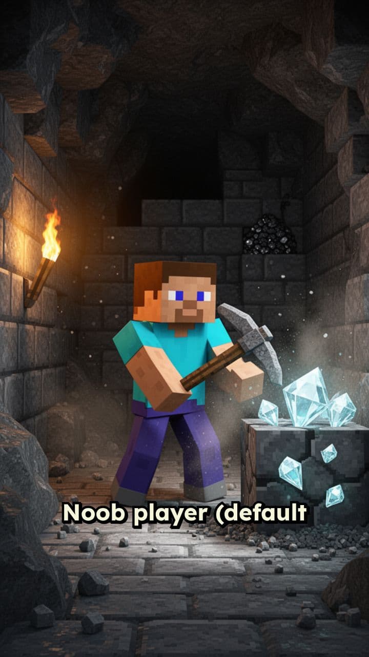 Noob vs Pro: Diamond Disaster