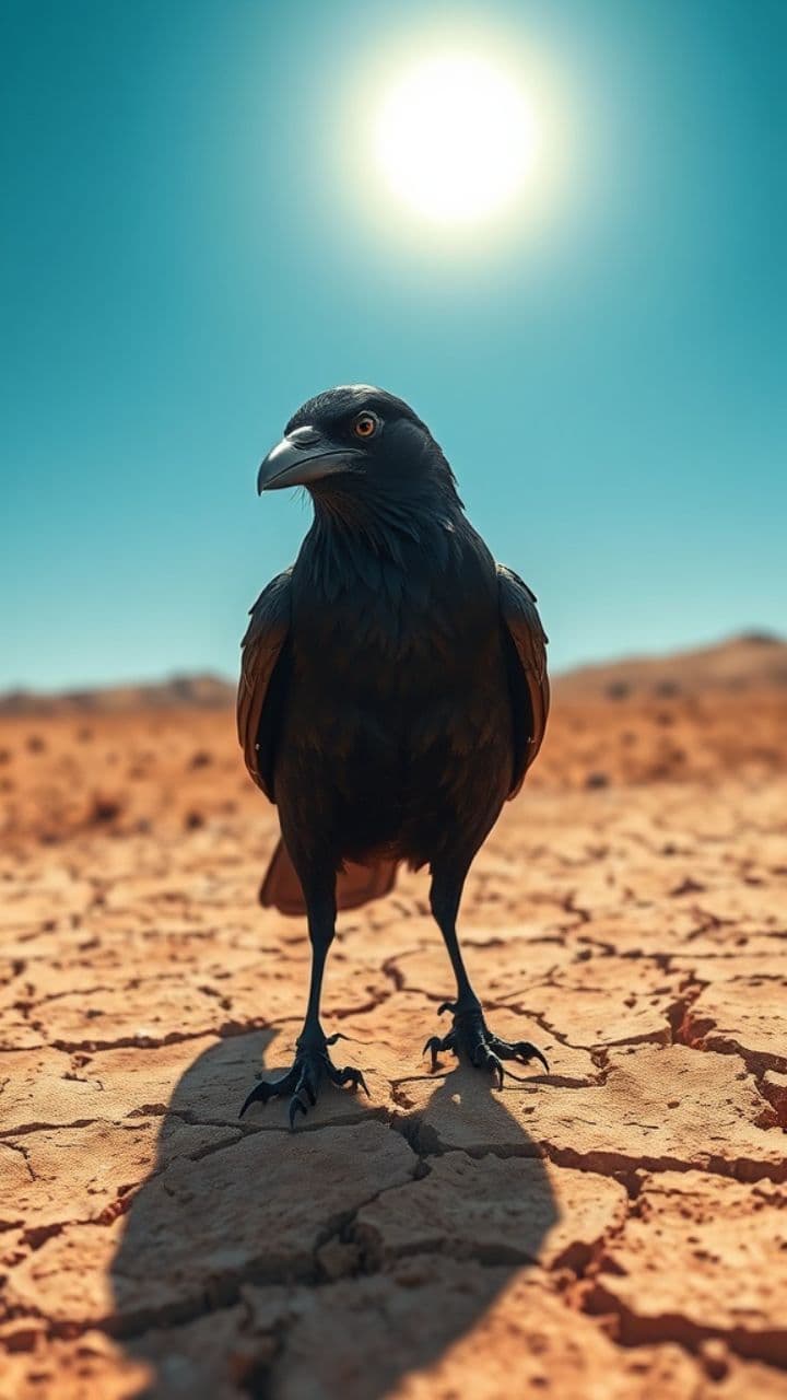 प्यास बुझाने की दौड़: कालू कौआ की कहानी