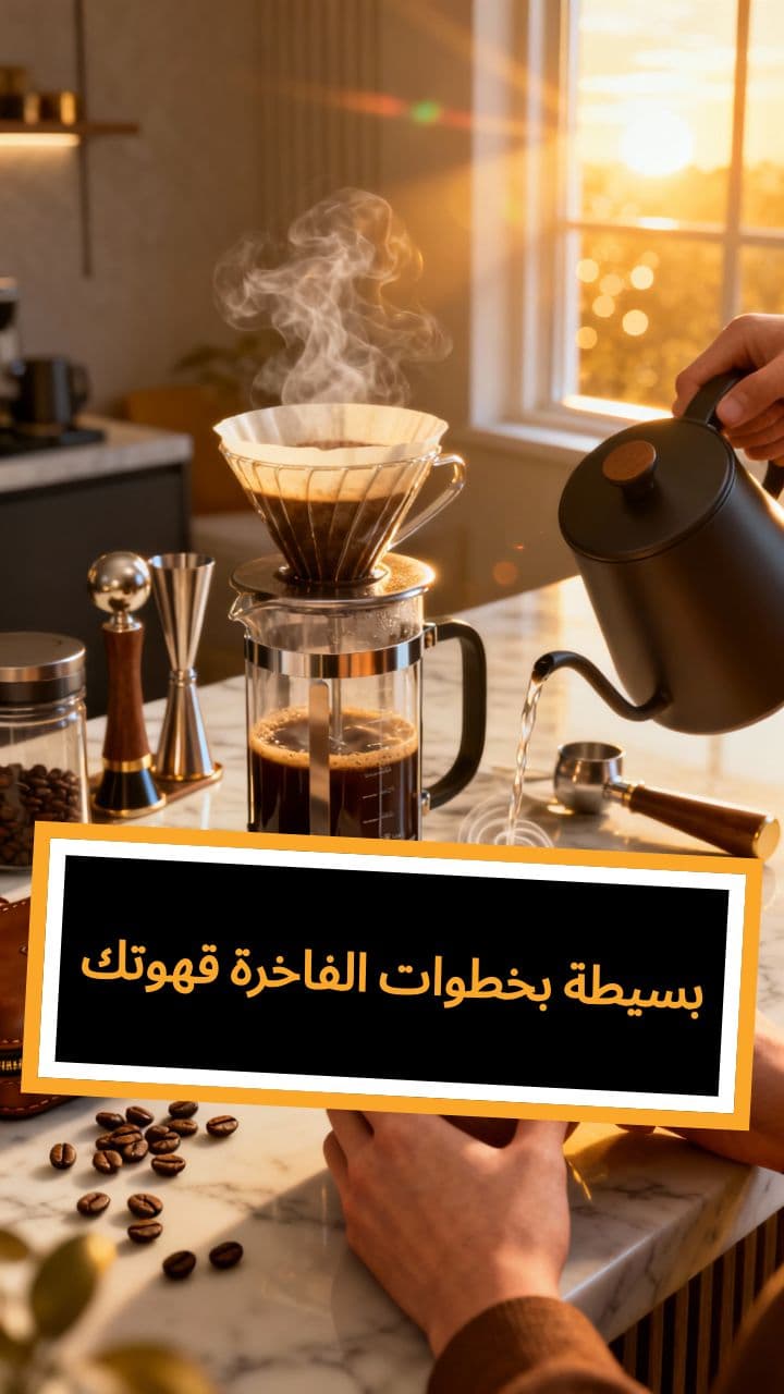 قهوتك الفاخرة بخطوات بسيطة