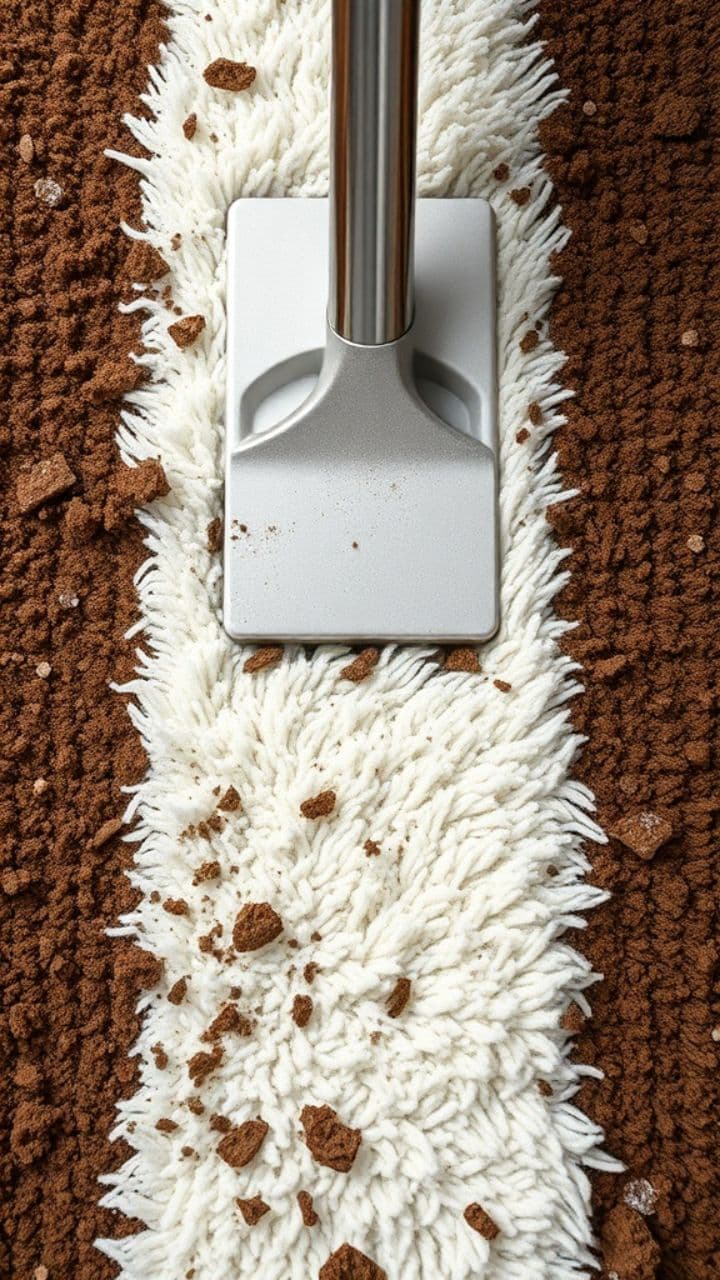 Matschiger Teppich wird wieder weiß