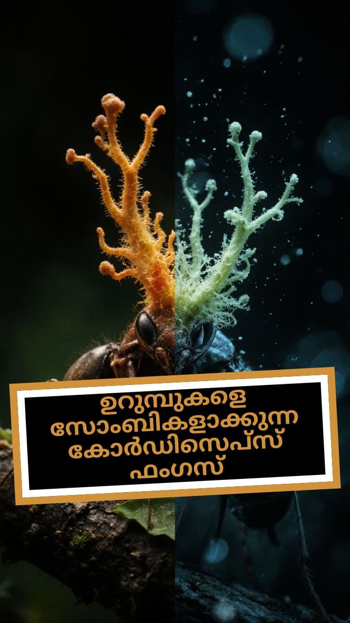 ഉറുമ്പുകളെ സോംബികളാക്കുന്ന കോർഡിസെപ്സ് ഫംഗസ്