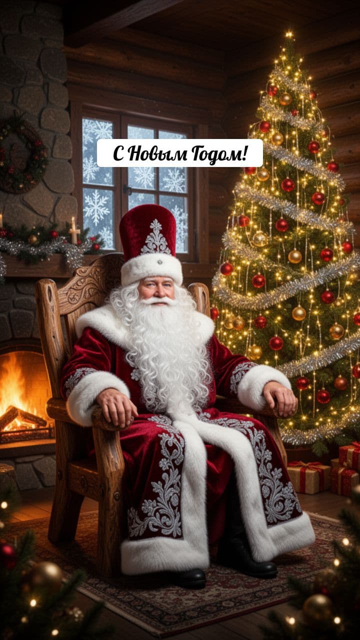 Новогоднее поздравление от Деда Мороза