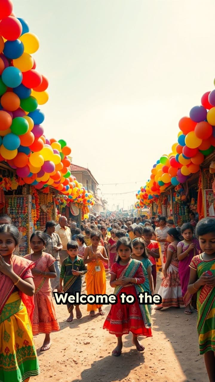 Kalu and the Bear at the Village Fair
